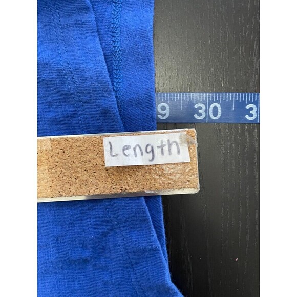 Soft Surroundings Womans Button Up Top Sz L Boho Artsy Sharkbite Hem 3/4 sleeve - Picture 11 of 14